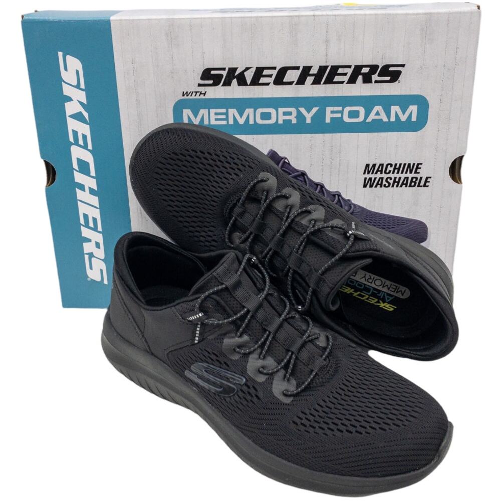 Skechers Black Ultra Flex 2.0 Mesh No Tie Sneakers Men's size 8